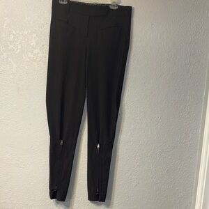 L.A.M.B. Black Skinny Pants with Zipper Detail